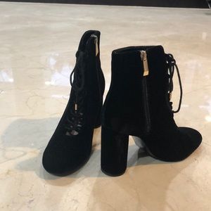Zara Velvet Booties